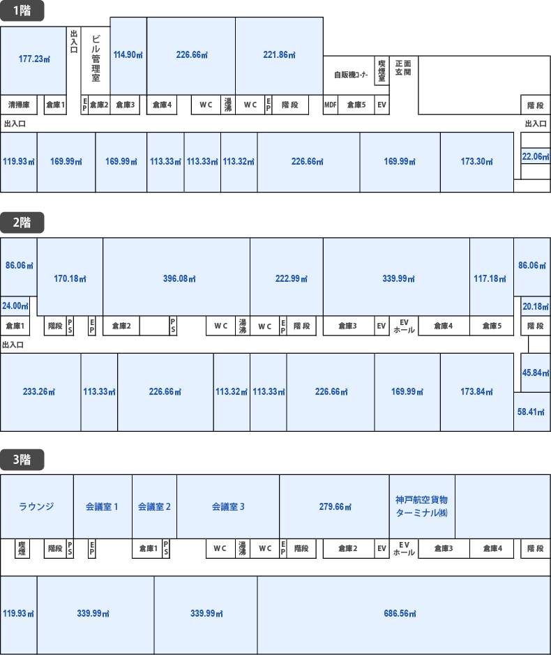 事務所棟　平面図